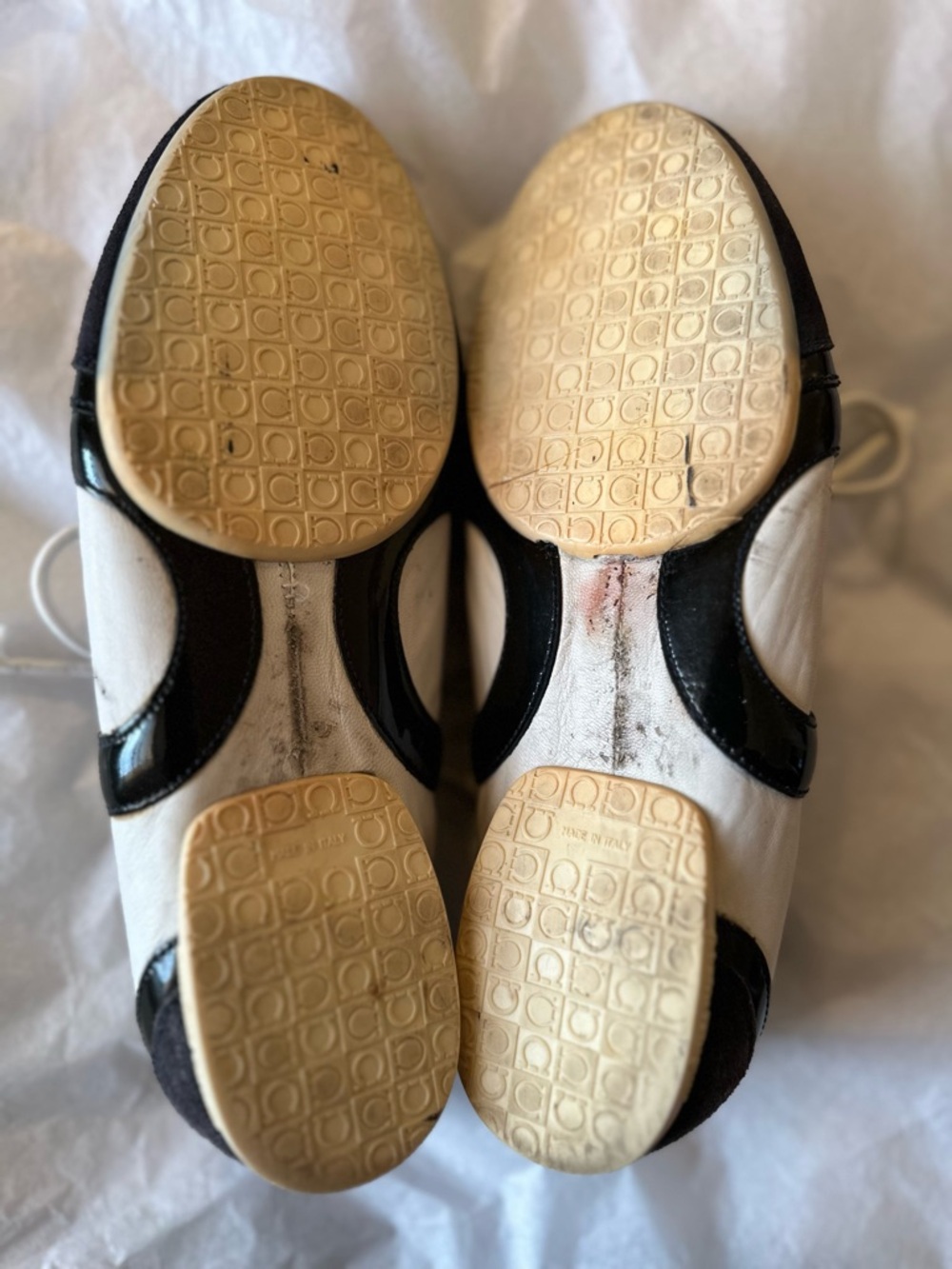 Salvatore Ferragamo Lace-Up Tennis Flats - Picture 14 of 16